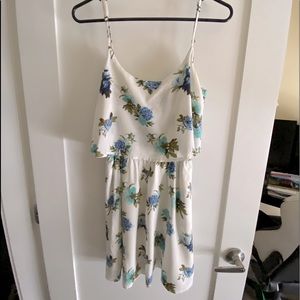 Blue floral dress